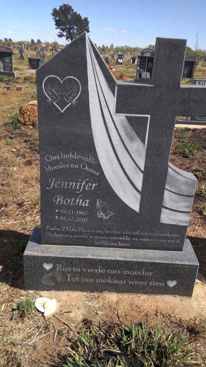 BOTHA Jennifer 1962-2010