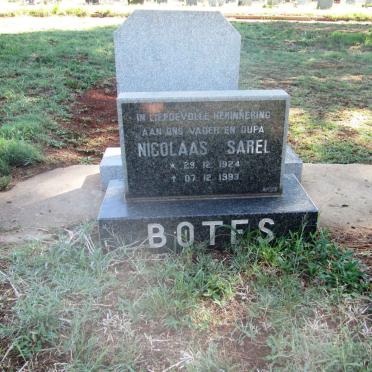 BOTES Nicolaas Sarel 1924-1993