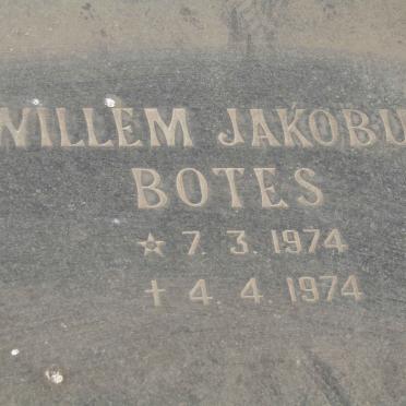 BOTES Willem Jakobus 1974-1974