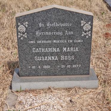 BOSS Catharina Maria Susanna 1901-1977