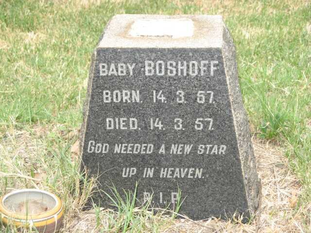 BOSHOFF Baby 1957-1957