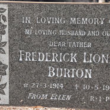 BURTON Frederick Lionel 1914-1969