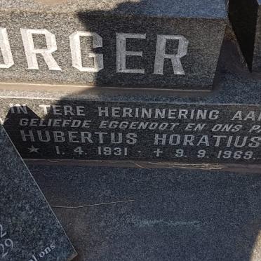 BURGER Hubertus Horatius 1931-1969 :: BURGER Hester 1933-2012