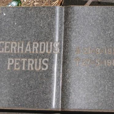BYLEVELD Gerhardus Petrus 1952-1983 &amp; Lydia Maria Magdalena 1957-