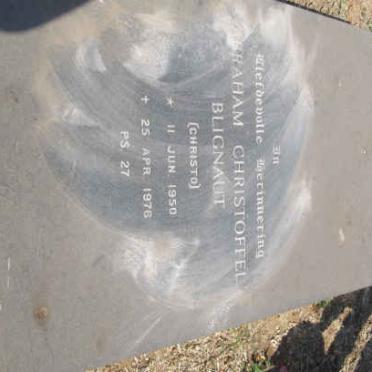 BLIGNAUT Abraham Christoffel 1950-1976