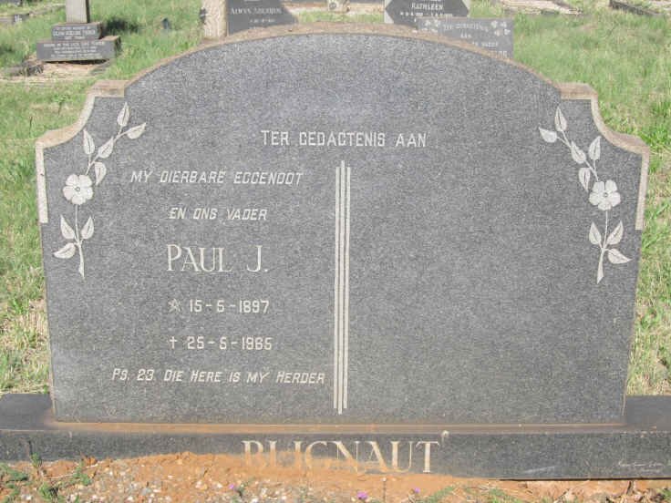 BLIGNAUT Paul J. 1897-1965