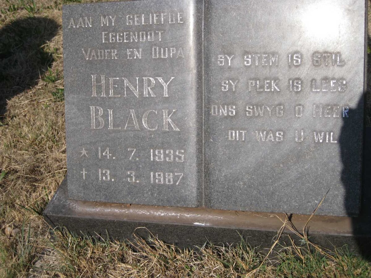 BLACK Henry 1935-1987