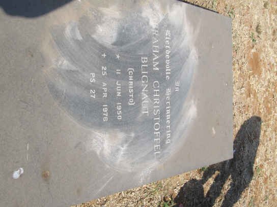 BLIGNAUT Abraham Christoffel 1950-1976