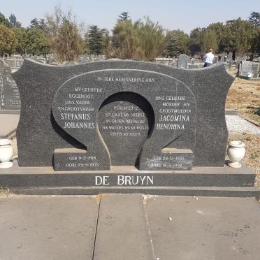 BRUYN Stefanus Johannes, de 1918-1975 &amp; Jacomina Hendrina 1921-1998