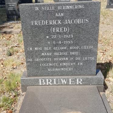 BRUWER Frederick Jacobus 1923-1993