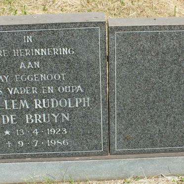 BRUYN Willem Rudolph, de 1923-1986