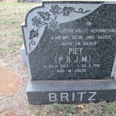 BRITZ P.R.J.M. 1927-1991