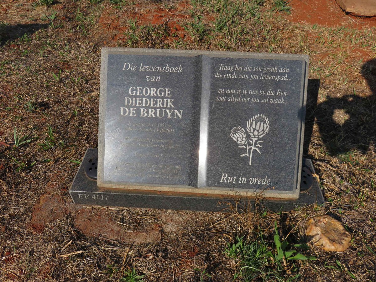 BRUYN George Diederik, de 195?-2015