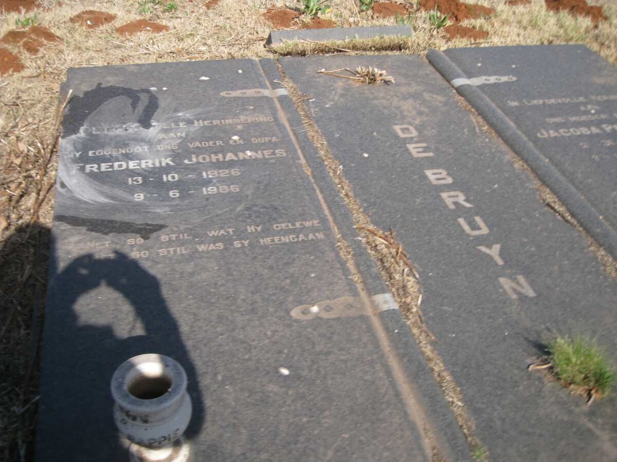 BRUYN Frederik Johannes, de 1926-1986 & Jacoba Petronella 1929-2014_1