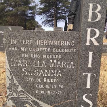 BRITS Izabella Mara Susanna nee DE RIDDER 1929-1971