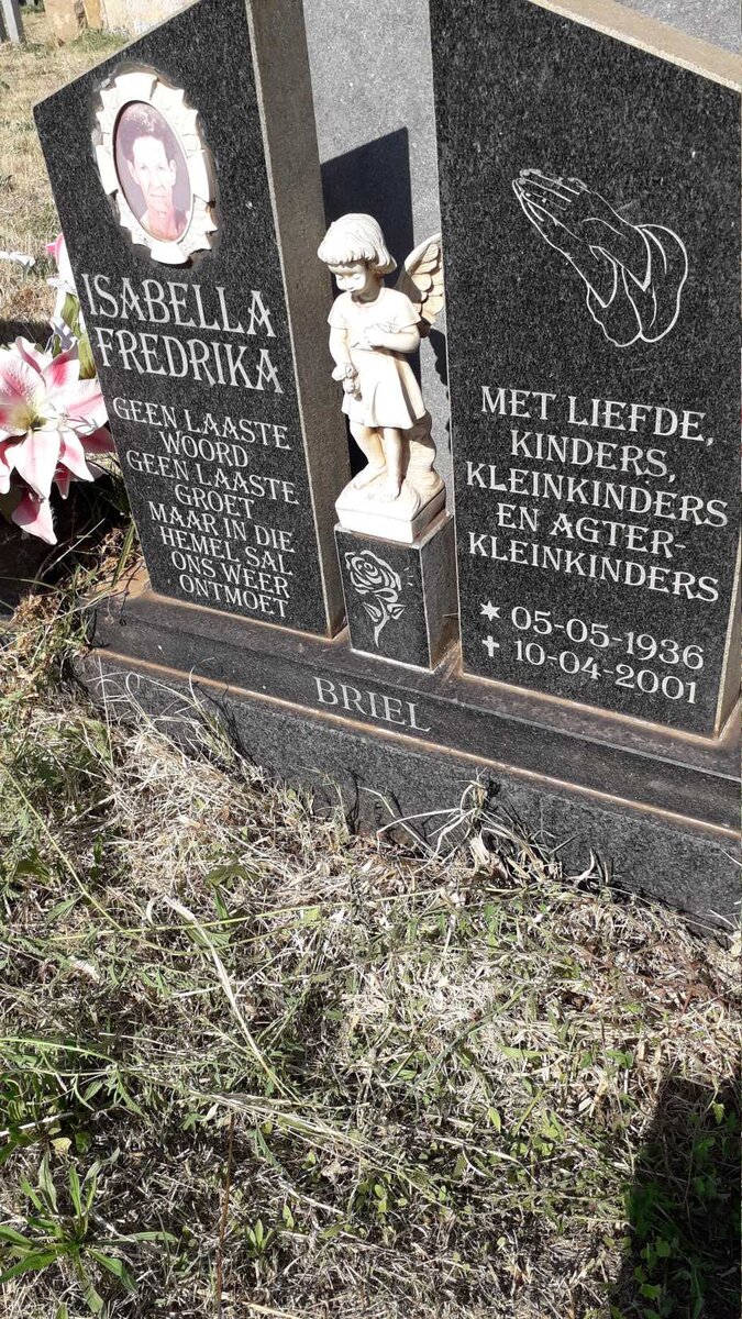 BRIEL Isabella Fredrika 1936-2001