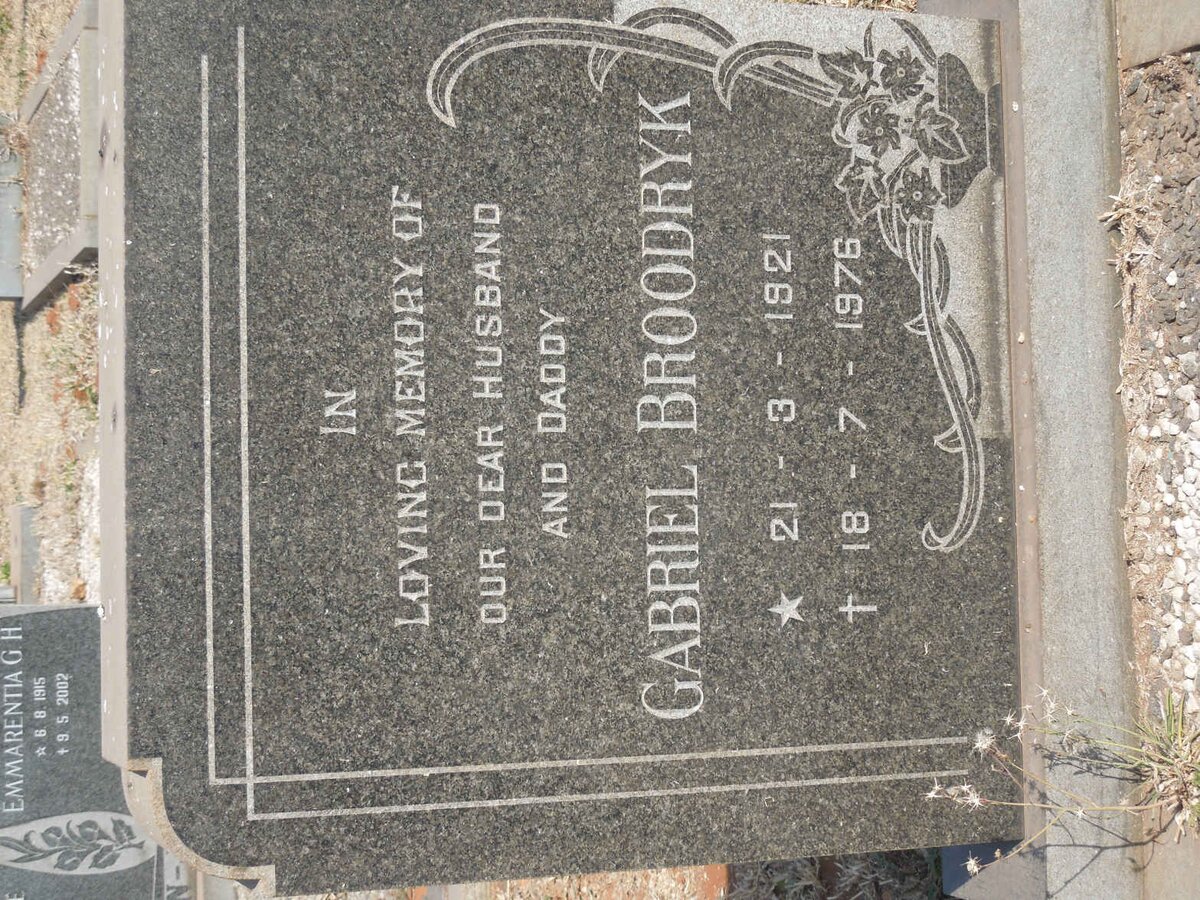 BROODRYK Gabriel 1921-1976