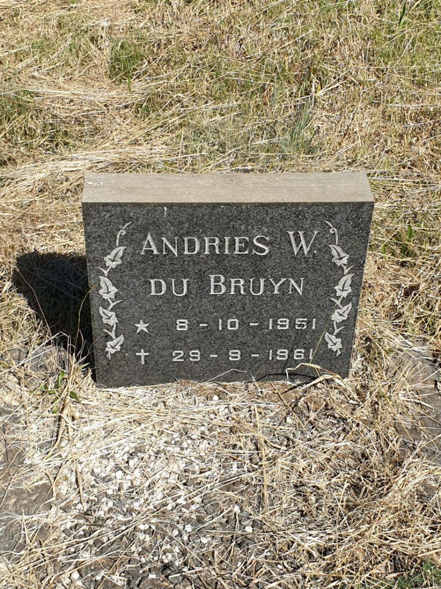 BRUYN Andries W., du 1951-1961