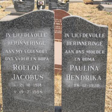 COERTZE Roelof Jacobus 1914-1998 &amp; Paulina Hendrika 1920-
