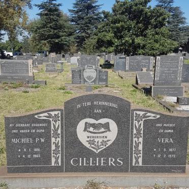 CILLIERS Michiel P.W. 1891-1963 &amp; Vera 1877-1979