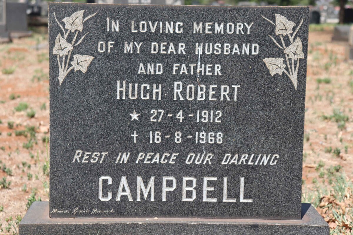 CAMPBELL Hugh Robert 1912-1968