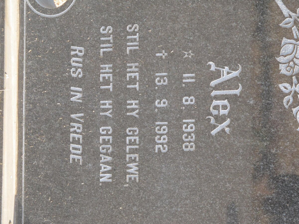 CONRADIE Alex 1938-1992 &amp; Christa 1946-