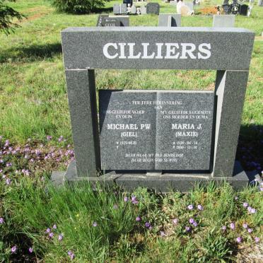 CILLIERS Michael P.W. 1929- &amp; Maria J. 1928-2000