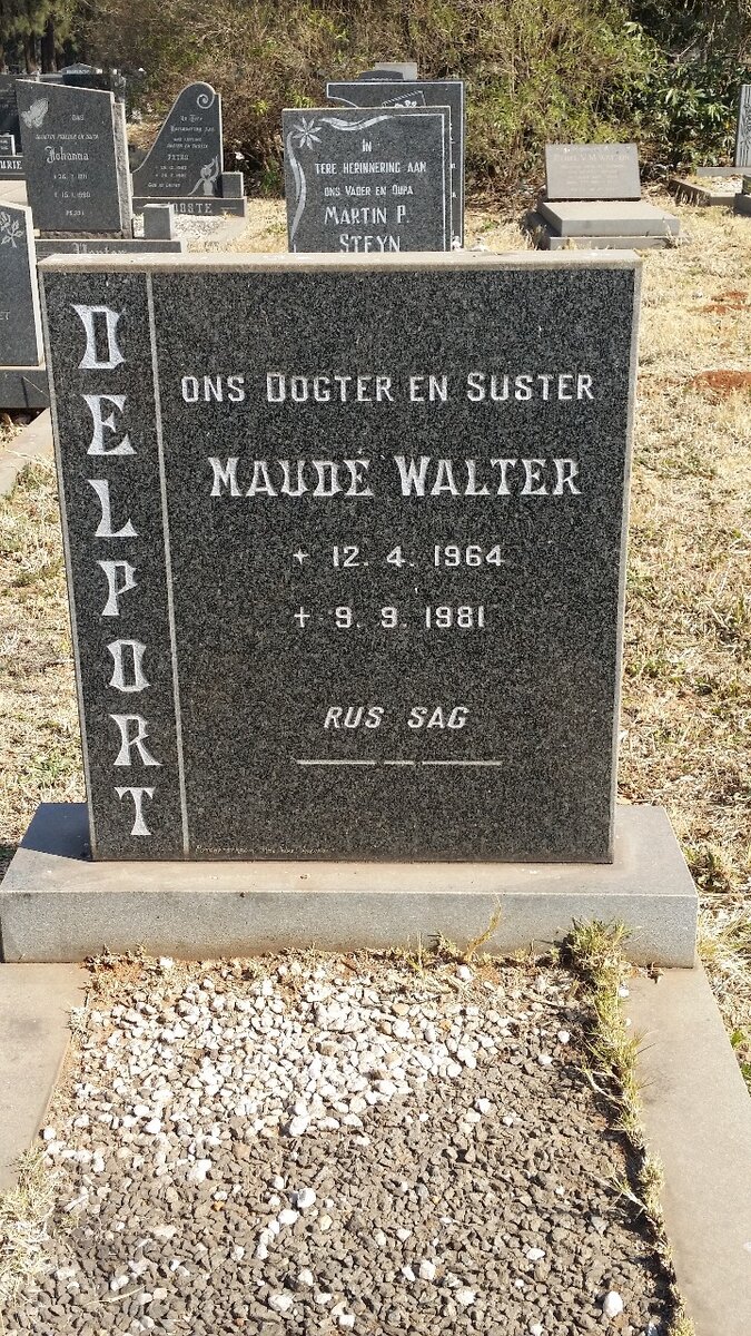DELPORT Maudé Walter 1964-1981