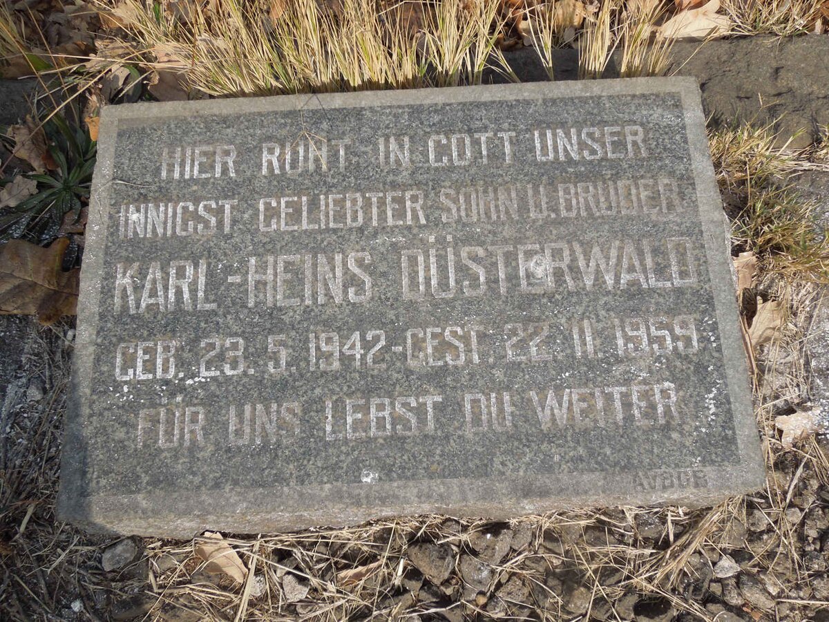 DUSTERWALD Karl-Heins 1942-1959