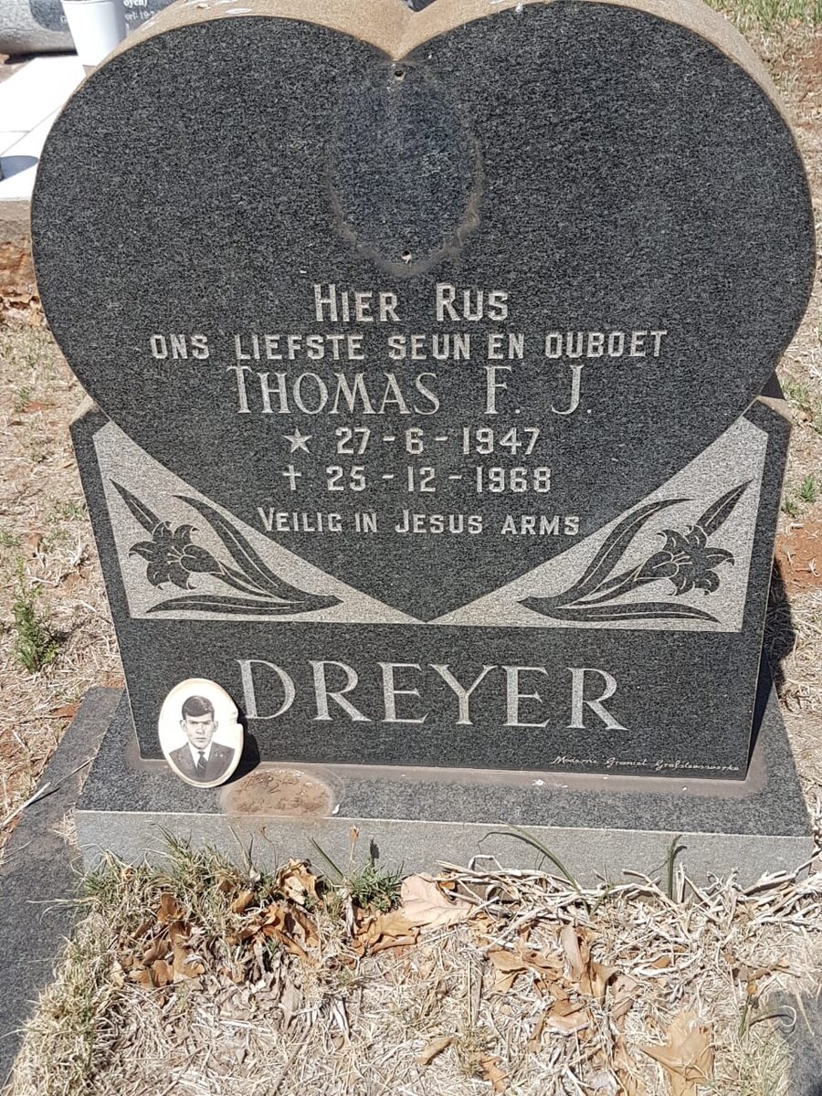 DREYER Thomas F.J. 1947-1968