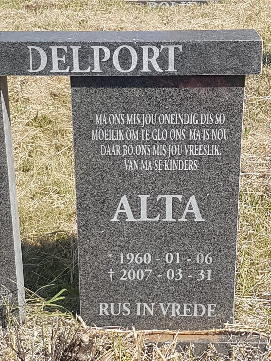 DELPORT Alta 1960-2007