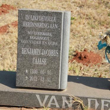 DEVENTER Benjamin Jacobus Caalse, van 1930-2012 &amp; Elizabeth 1935-1988