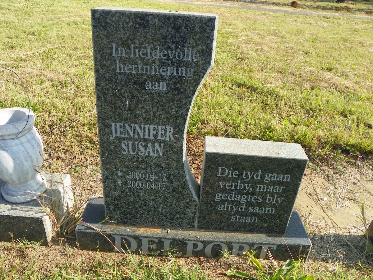 DELPORT Jennifer Susan 2000-2000