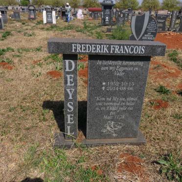 DEYSEL Frederik Francois 1952-2014