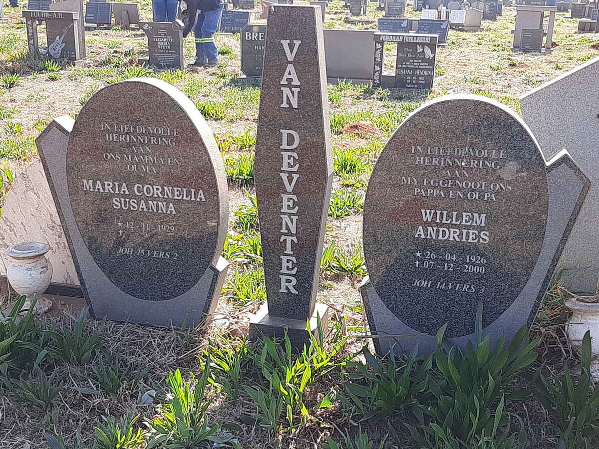 DEVENTER Willem Andries, van 1926-2000 & Maria Cornelia Susanna 1929- 