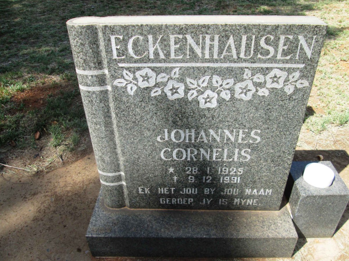 ECKENHAUSEN Johannes Cornelis 1925-1991