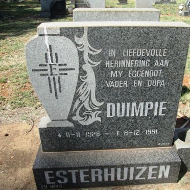 ESTERHUIZEN Duimpie 1928-1991