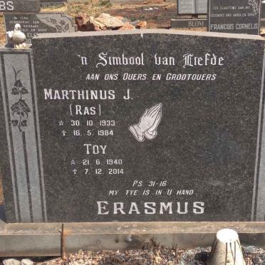 ERASMUS Marthinus J. 1933-1984 &amp; Toy 1940-2014