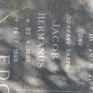 EDGAR Jacob Hermanus 1898-1969 &amp; Magdalena Gertruida Christina 1905-1962