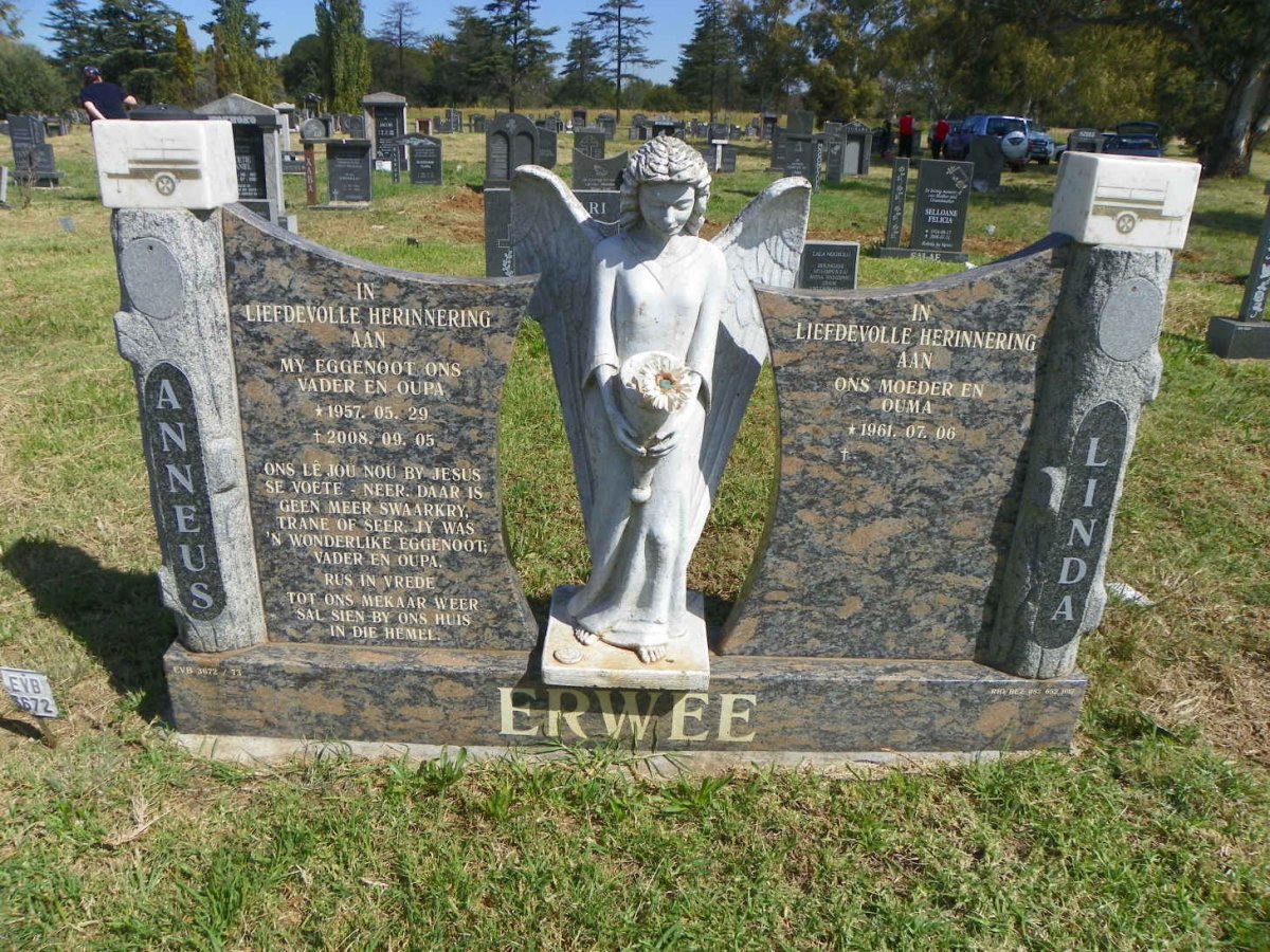 ERWEE Anneus 1957-2008 &amp; Linda 1961-