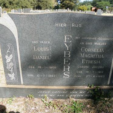 EYBERS Louis Daniel 1908-1987 &amp; Cornelia Magritha Etresia JACOBS 1912-1963