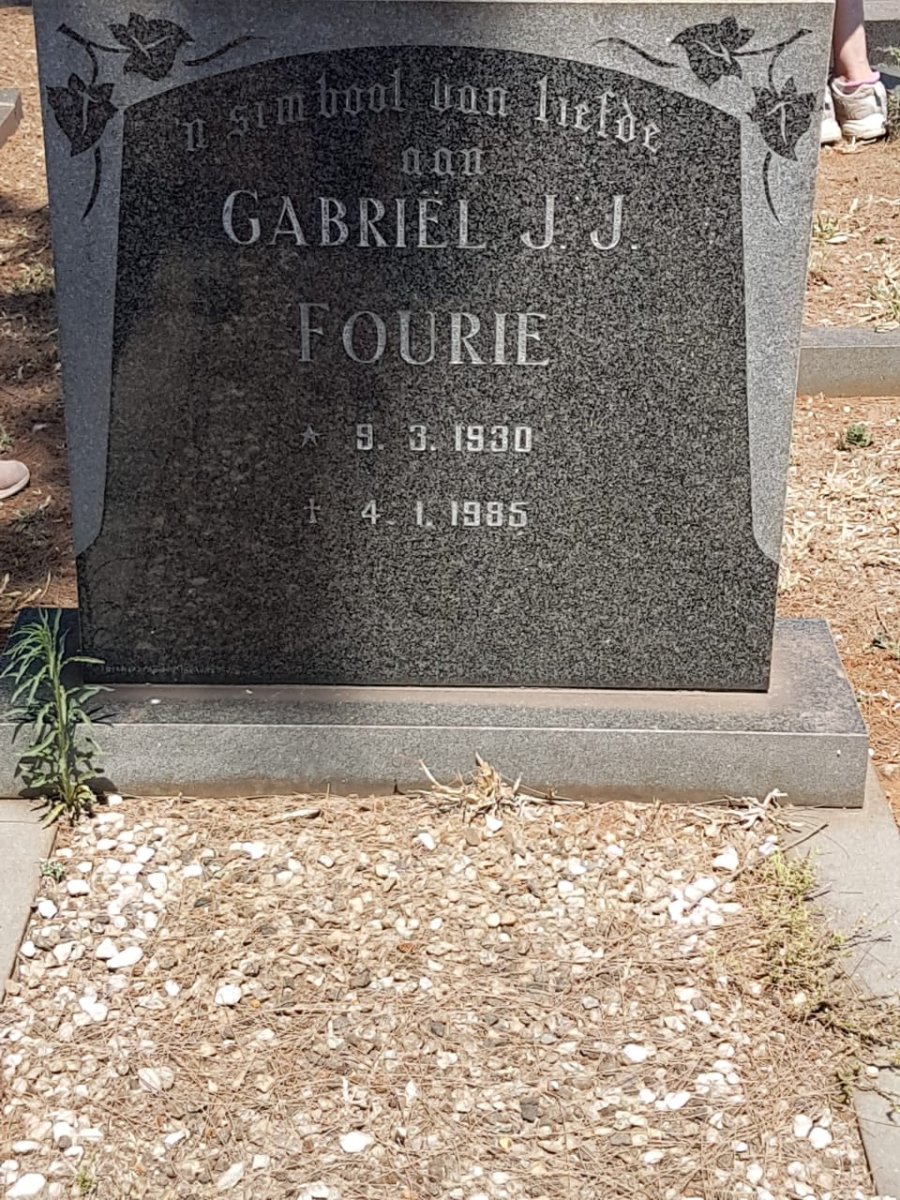 FOURIE Gabriel J.J. 1930-1985