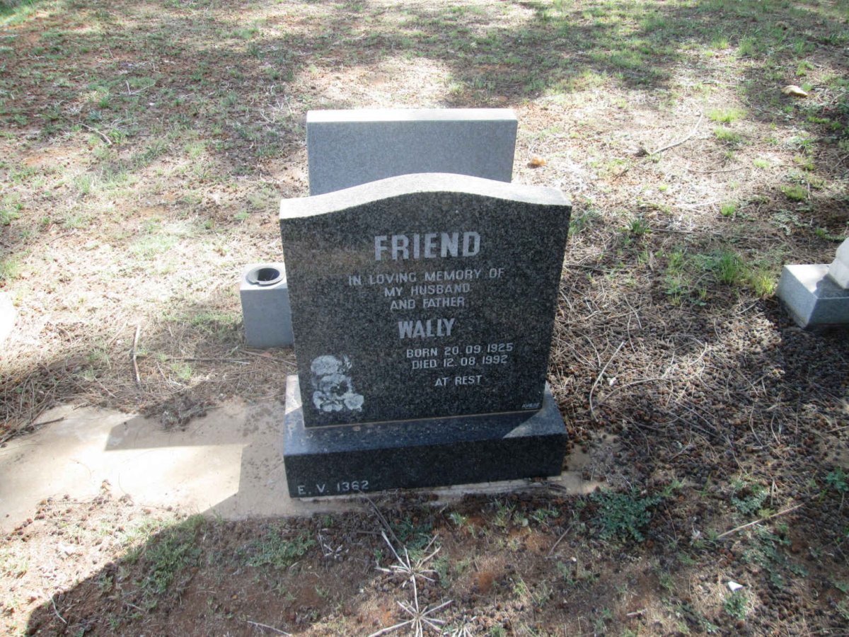 FRIEND Wally 1925-1992