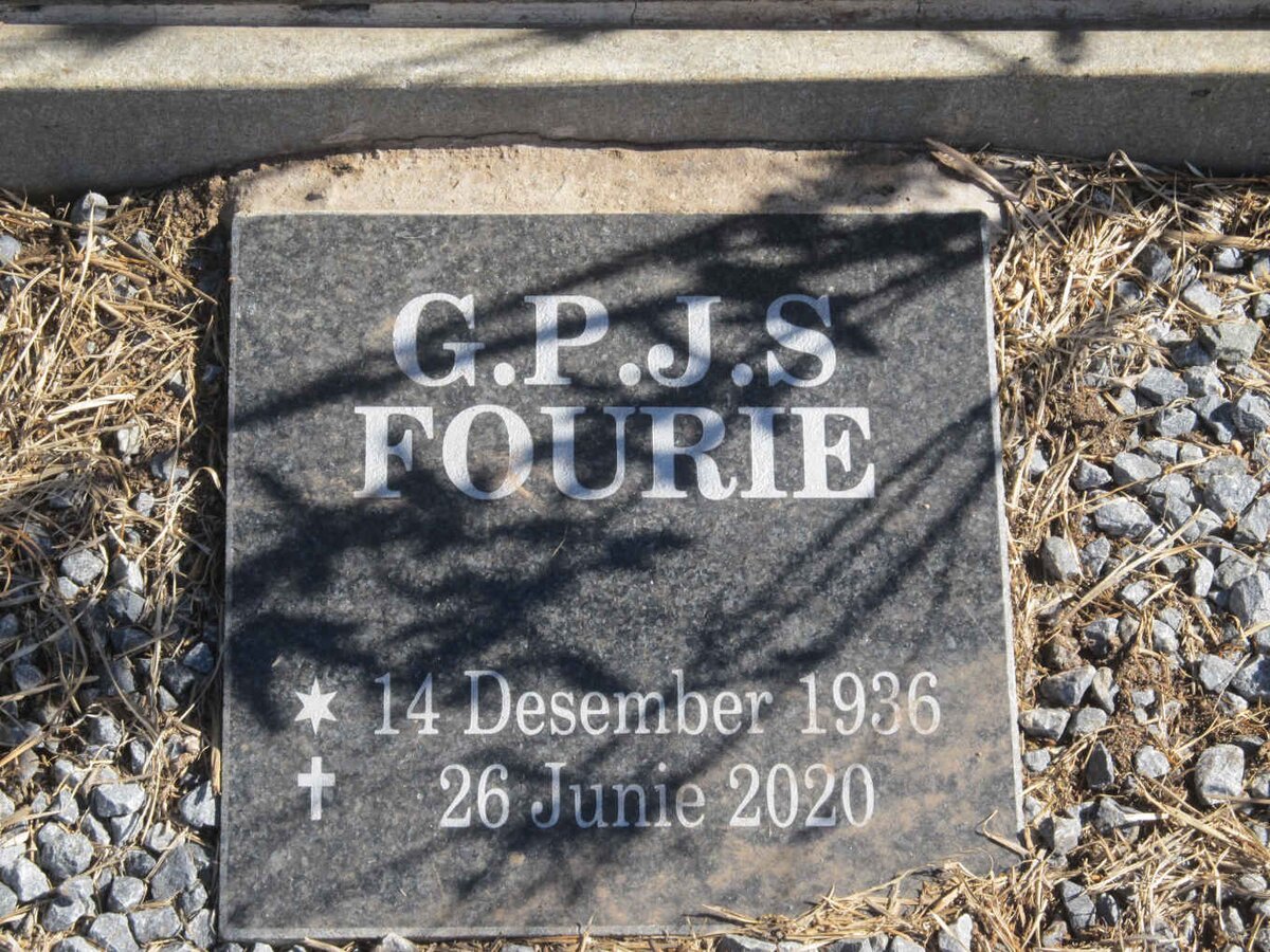 FOURIE Johan Hendrik 1913-1965 :: FOURIE G.P.J.S. 1936-2020