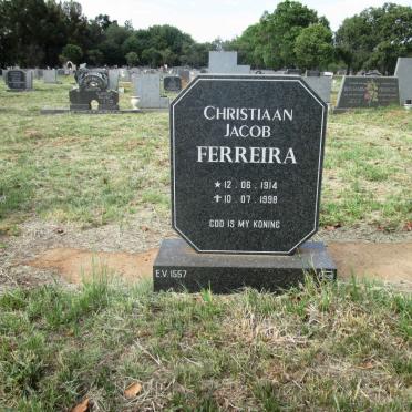 FERREIRA Christiaan Jacob 1914-1998