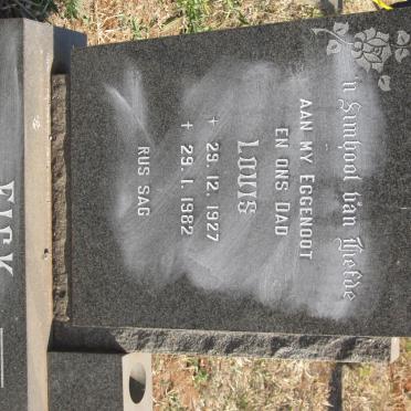 FICK Louis Jacobus 1927-1982