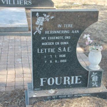 FOURIE S.A.E. 1938-1993
