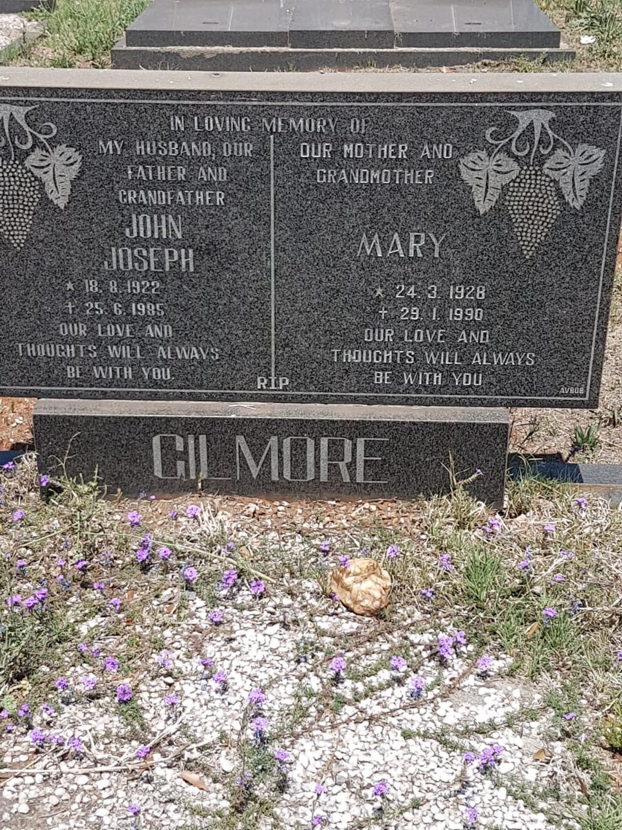 GILMORE John Joseph 1922-1985 &amp; Mary 1928-1990