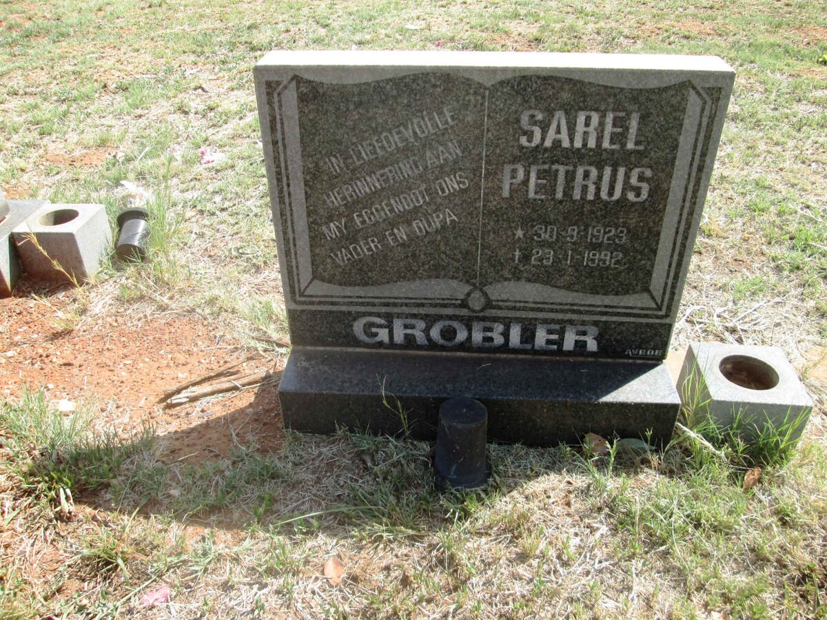 GROBLER Sarel Petrus 1923-1992
