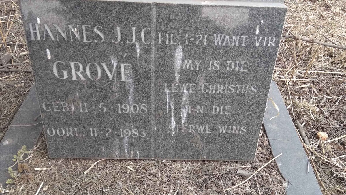 GROVE J.J.C. 1908-1983
